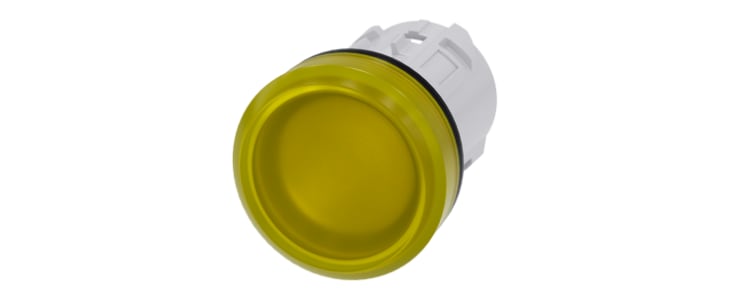 Siemens Yellow Pilot Light Head, 22mm Cutout SIRIUS ACT Series