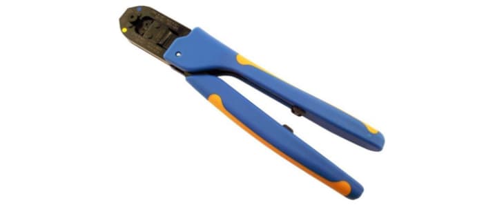 TE Connectivity CERTI-CRIMP II Hand Ratcheting Crimp Tool for Mini-Universal MATE-N-LOK Connector Contacts, 0.5