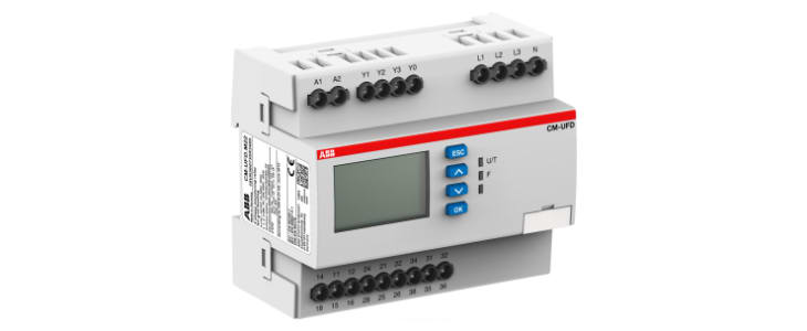 ABB Frequency, Voltage Monitoring Relay, 1, 3 Phase, SPDT