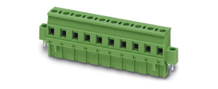 Phoenix Contact GMVSTBR 2.5/ 4-STF-7.62 EX Series PCB Terminal Block, 4-Contact, 7.62mm Pitch, Screw Termination