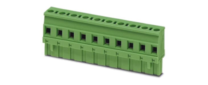 Phoenix Contact GMVSTBR 2.5/ 5-ST-7.62 Series PCB Terminal Block, 5-Contact, 7.62mm Pitch, Screw Termination