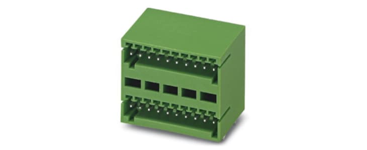 Phoenix Contact 2.5mm Pitch 5 Way Pluggable Terminal Block, Header, Solder Termination