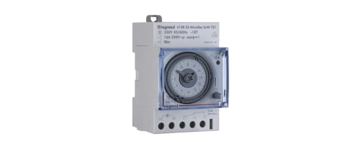 Legrand Analogue DIN Rail Time Switch 230 → 250 V ac, 1-Channel