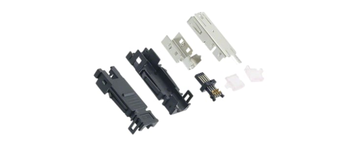 TE Connectivity, Type I Cable Mount Mini I/O Connector Female, 8 Way, Shielded