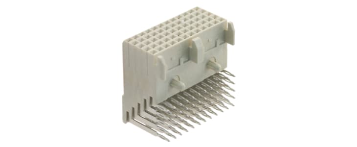 TE Connectivity 2mm Pitch Connector Backplane Connector, Female, Right Angle, 5 Row, 5 Way