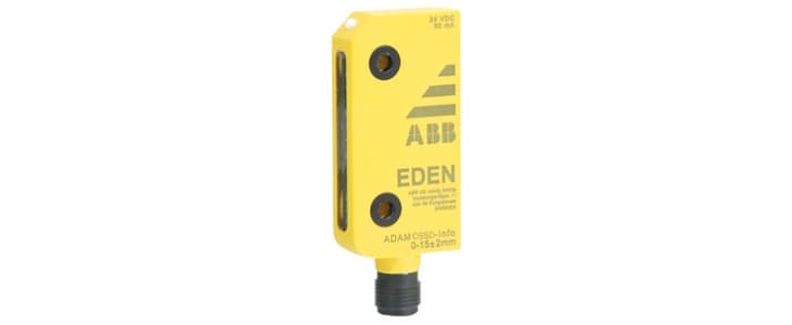 ABB OSSD Series Non-Contact Safety Switch, 24V dc, Polybutylene Terephthalate Housing, M12