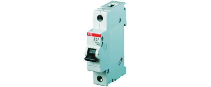 ABB System Pro M Compact S200M MCB, 1P Poles, 40A Curve C, 253V AC, 72V DC, 10 kA Breaking Capacity, MCB