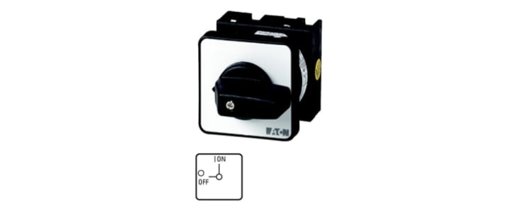 Eaton, 3PST 2 Position 90° On-Off Cam Switch, 690V ac, 20A