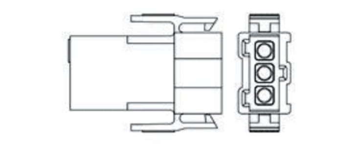 TE Connectivity, Metrimate Female Connector Housing, 5mm Pitch, 3 Way, 1 Row