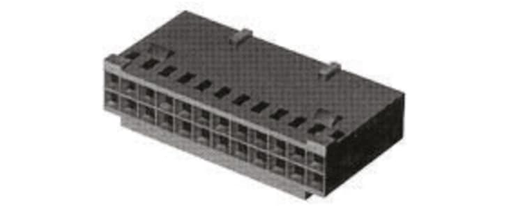 TE Connectivity, AMPMODU MOD IV Female Connector Housing, 2.54mm Pitch, 10 Way, 2 Row