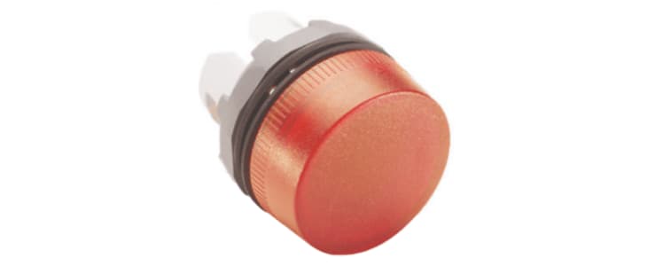 ABB Red Pilot Light Head, 22mm Cutout ABB Modular Series