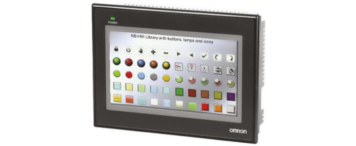 Omron NB Series Touch Screen HMI - 7 in, TFT LCD Display, 800 x 480pixels