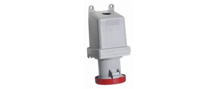 ABB, Tough & Safe IP67 Red Panel Mount 3P + E Industrial Power Socket, Rated At 125A, 415 V