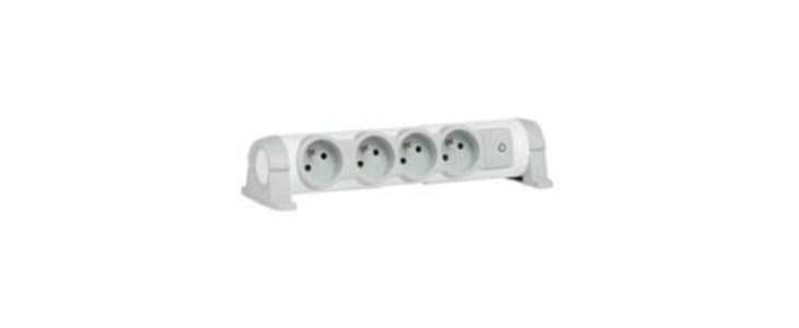 Legrand 4 Socket Type E - French Trailing Socket, 230 V