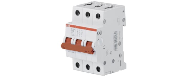 ABB 3P Pole Isolator Switch - 25A Maximum Current