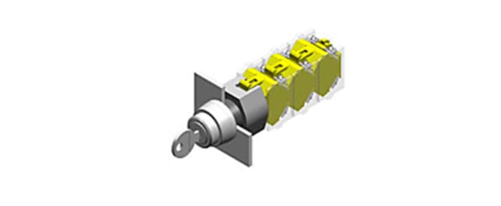 EAO 3-position Key Switch Head