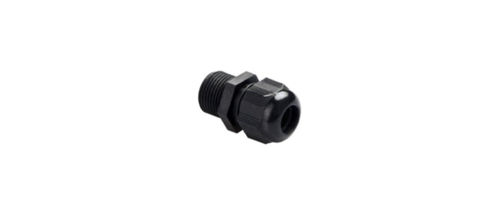 ABB NCG Series Black Nylon Cable Gland, M32 Thread, 18mm Min, 25mm Max