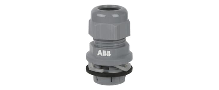 ABB NPG Series Black Nylon Cable Gland, M20 Thread, 7mm Min, 13mm Max