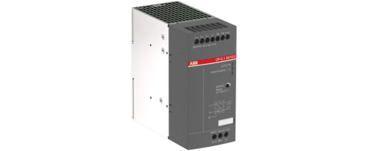 ABB CP-C.1 Switch Mode DIN Rail Power Supply, 85 → 264V ac ac, dc Input, 24V dc dc Output, 10A Output, 240W