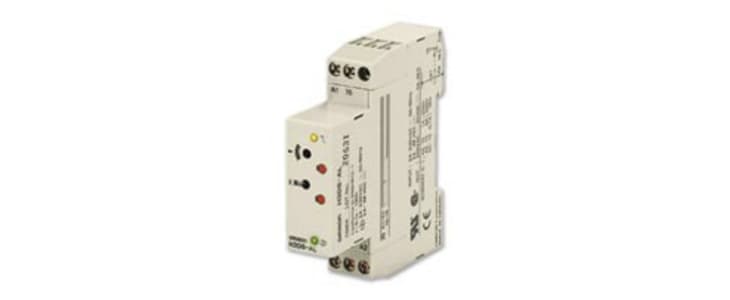 Omron H3DS Series DIN Rail Mount Timer Relay, 24 → 230 V ac, 24 → 48V dc, 2-Contact, 0.1 s → 120h,