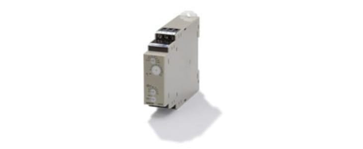 Omron H3DK Series DIN Rail Mount Timer Relay, 12V dc, 2-Contact, 1 → 120s, SPDT