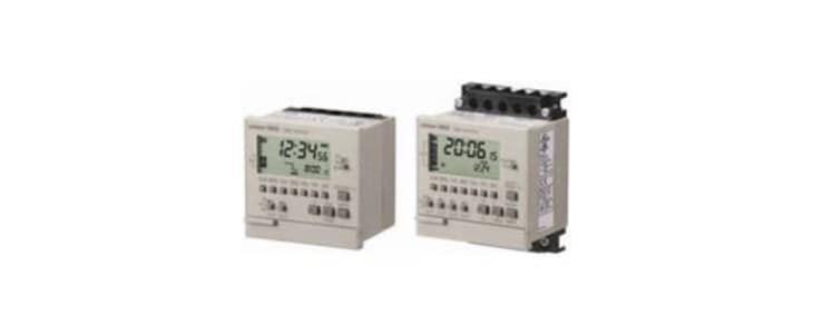 Omron Digital DIN Rail Time Switch 100 → 240 V ac, 2-Channel