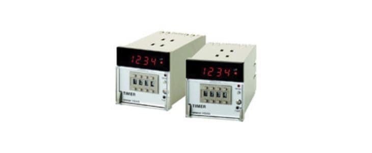 Omron H5AN Series DIN Rail Mount Timer Relay, 100 → 240 V ac, 12 → 24V dc, 2-Contact, 0.01 s →
