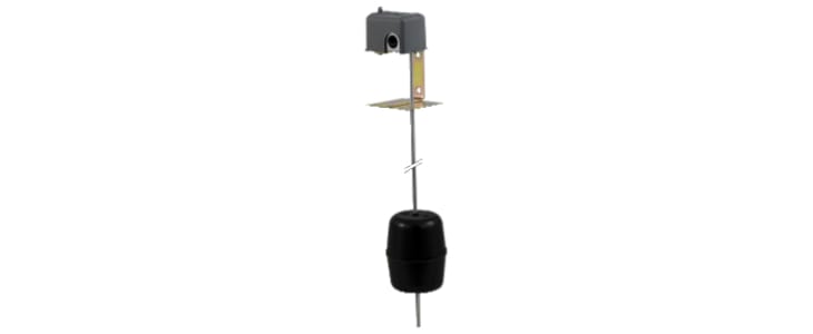 Telemecanique Sensors 9036 Series Pedestal Mount Polypropylene Float Switch, Float, 2 NC DPST, 230 (Single Phase) V,