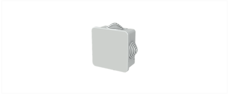 ABB Grey Thermoplastic Junction Box, IP44, 65 x 65 x 32mm