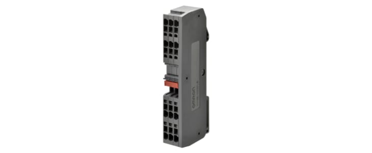 Omron XW6T Series Red DIN Rail Terminal Block, 0.08 → 1.5mm², Screw Termination