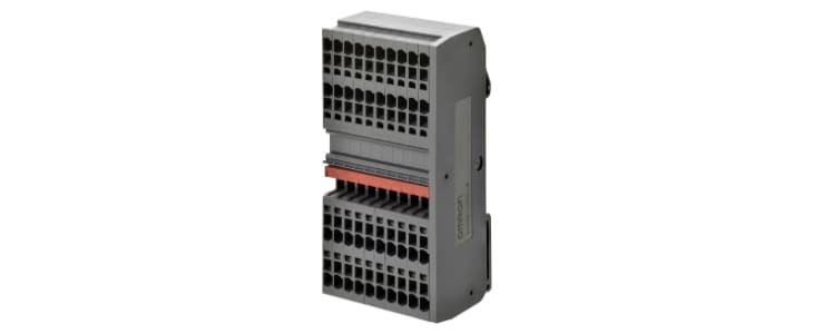 Omron XW6T Series Red DIN Rail Terminal Block, 0.14 → 2.5mm², Screw Termination