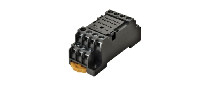 Omron 14 Pin 2250V ac DIN Rail Relay Socket, for use with Miniature Power Relays