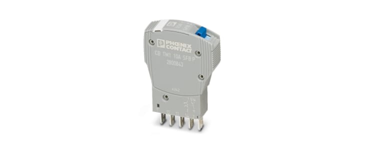 Phoenix Contact Trabtech Thermal Circuit Breaker - CB TM1  Single Pole 50V dc Voltage Rating On Base Element, 10A