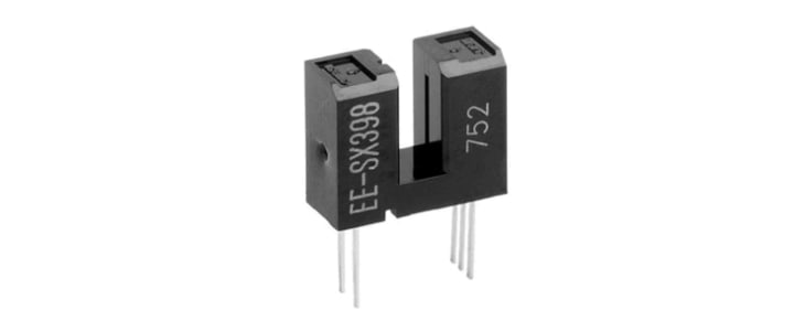 EE-SX398 Omron, Through Hole Slotted Optical Switch, Photo IC Output