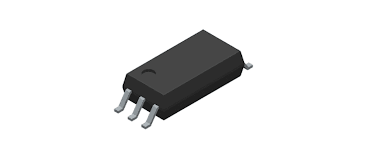 Toshiba, TLP2766A(E(O DC Input Transistor Output Optocoupler, Surface Mount, 6-Pin