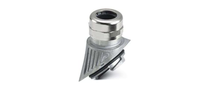 Phoenix Contact HC-B-G-M32-ER-AL Series Silver Metal Cable Gland, M32 Thread, 14mm Min, 21mm Max, IP66, IP67