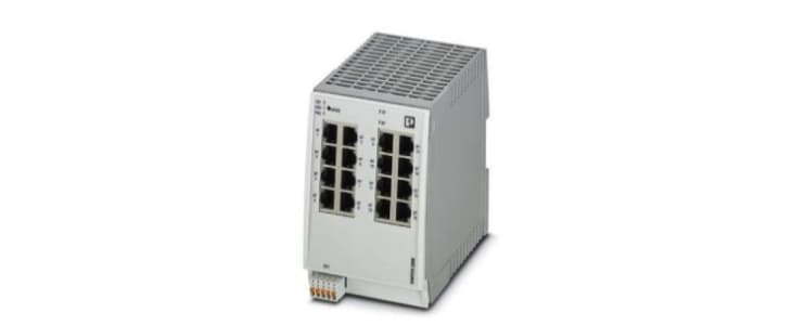 Phoenix Contact DIN Rail Mount Ethernet Switch, 16 RJ45 Ports, 10/100/1000Mbit/s Transmission, 24V dc