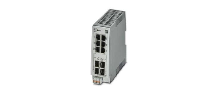 Phoenix Contact DIN Rail Mount Ethernet Switch, 4 RJ45 Ports, 10/100/1000Mbit/s Transmission, 24V dc