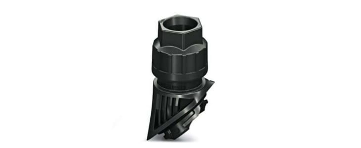 Phoenix Contact  HC-B-GM8X6 Series Black Polyamide Cable Gland, M40 Thread, 6.5mm Min, 6.6mm Max, IP66