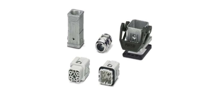 Phoenix Contact Connector Set, 4 Way, 10A, Female, HC, Panel Mount, 230 V