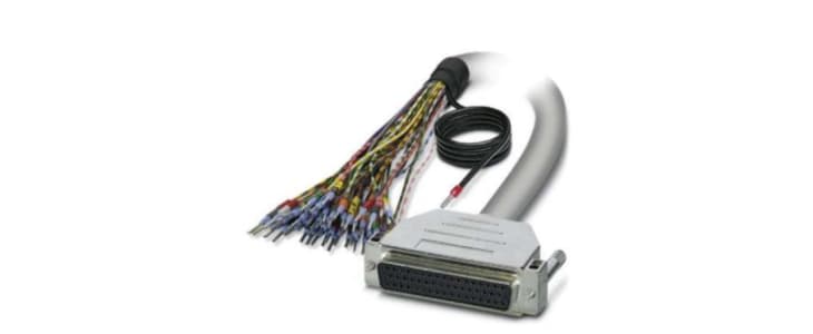 Phoenix Contact Female 50 Pin D-sub Unterminated Serial Cable, 2m