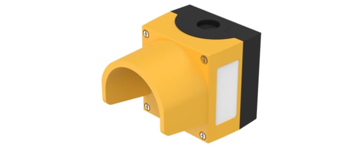 EAO Yellow Plastic 45 Enclosure - 1 Hole 22.3mm Diameter