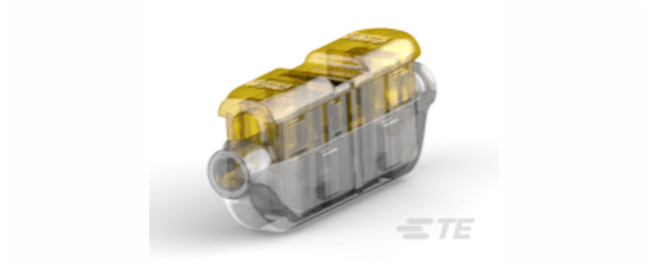 TE Connectivity, 2213600-7 Wire Splice Splice Connector, Yellow, Insulated, Tin 12 → 14 AWG