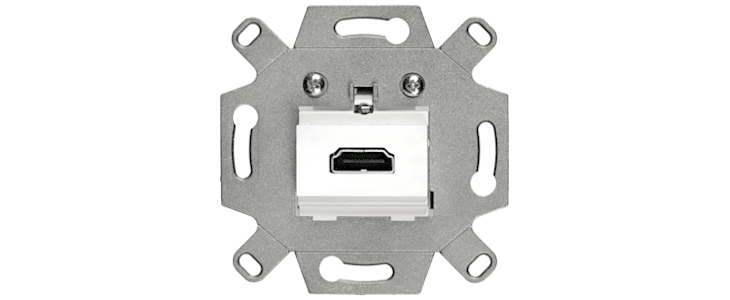 Siemens 1 Way Female HDMI Audio & Video Faceplate