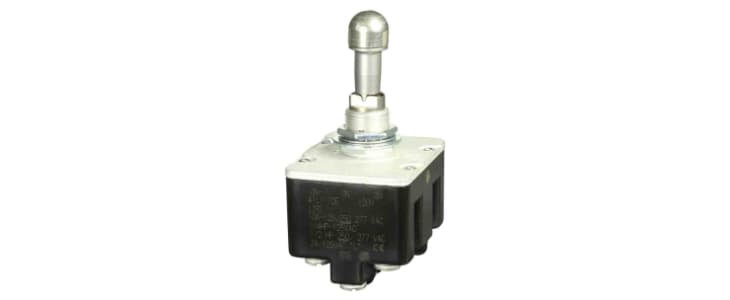 Honeywell Toggle Switch, Bushing Mount, On-On-On, 4PDT, Screw Terminal, 125V ac