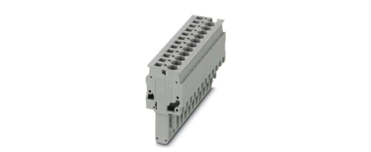 Phoenix Contact 6.2mm Pitch Pluggable Terminal Block, Plug, Plug-In, Spring Cage Termination