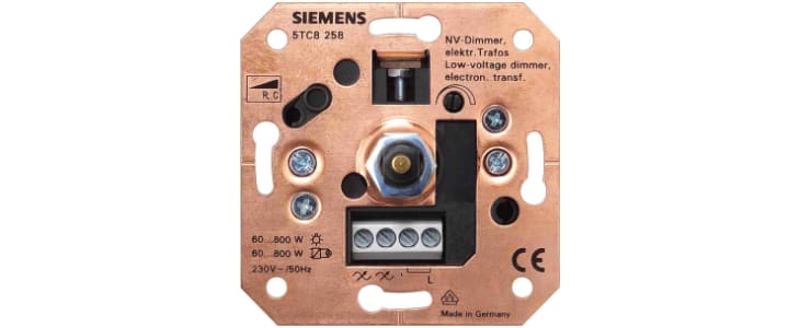 Siemens 1 Way 1 Gang Dimmer Switch, 230V, 20-315W