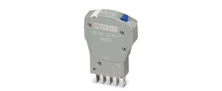 Phoenix Contact Thermal Circuit Breaker - CB TM1 Single Pole 240V ac Voltage Rating, 12A Current Rating