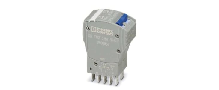 Phoenix Contact Thermal Circuit Breaker - CB TM2 2 Pole 80V dc Voltage Rating, 500mA Current Rating