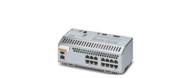 Phoenix Contact DIN Rail Mount Ethernet Switch, 14 RJ45 Ports, 1000Mbit/s Transmission, 24V dc